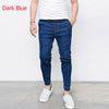 2019 Men Jeans Trousers New Arrival Slim Fit Fitness Drawstring Harem Long Pencil Denim Pants Size S/M/L/XL/XXL/3XL