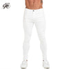 Mens Skinny Jeans 2019 Super Skinny Jeans Men Non Ripped Stretch Denim Pants Elastic Waist Big Size European W36 zm01